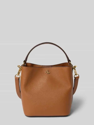 Torebka ze skóry bydlęcej z aplikacją z logo model ‘REESE’ Lauren Ralph Lauren