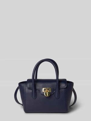 Torebka ze skóry bydlęcej z rączkami Lauren Ralph Lauren