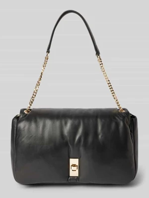 Torebka ze skóry owczej nappa z detalem z logo Tommy Hilfiger