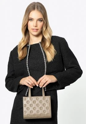 Torebka ze skóry w tłoczenia ciemny beż Wittchen