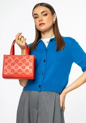 Torebka ze skóry w tłoczenia pomarańczowa Wittchen