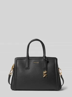 Torebka ze skóry z aplikacją z metką model 'LAILA' Michael Kors Czarny