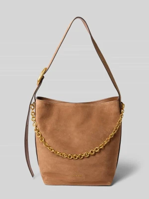 Torebka ze skóry z aplikacją z metką model 'NOLITA' Michael Kors Średniobrązowy