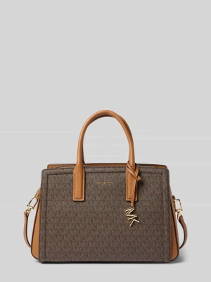 Torebka ze skóry z wzorem z logo model 'LAILA' Michael Kors Średniobrązowy