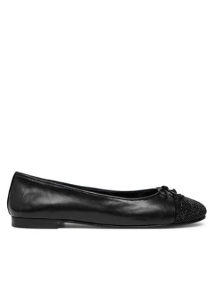 Tory Burch Baleriny Cap-Toe Pave Ballet 166214 Czarny