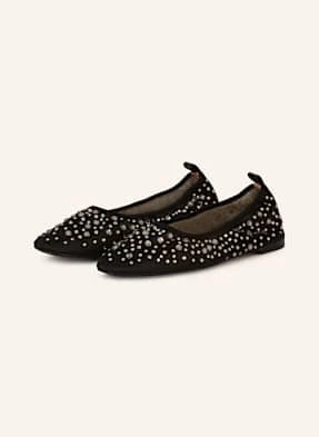 Tory Burch Baleriny Crystal Z Ozdobnymi Kamykami schwarz