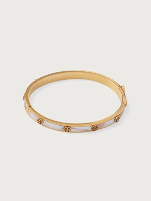 Tory Burch bransoletka damska pozłacana z masy perłowej Thin Icon złoty