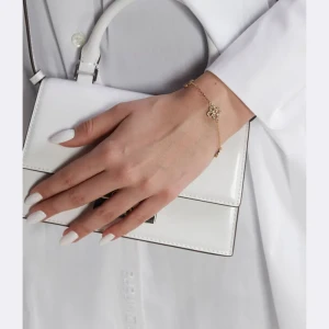 TORY BURCH Bransoletka Kira Clover Pave