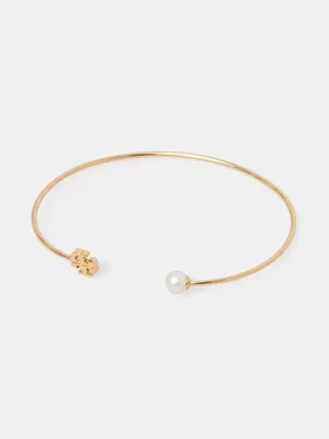 Tory Burch bransoletka Kira Pearl Cuff damska 157968-700