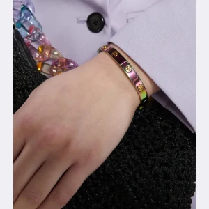 TORY BURCH Bransoletka Miller Stud Hinge Bracelet