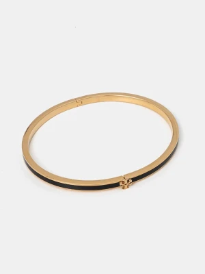 Tory Burch bransoletka Thin Kira Enamel czarny