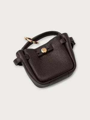 Tory Burch brelok damski skórzany Romy brązowy