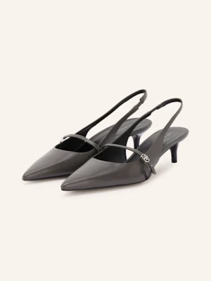 Tory Burch Czółenka Z Odkrytą Piętą grau