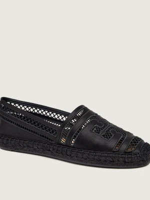 TORY BURCH Espadryle OPEN WEAVE | z dodatkiem skóry
