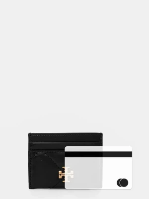 Tory Burch etui na karty skórzane Kira kolor czarny 154993.001