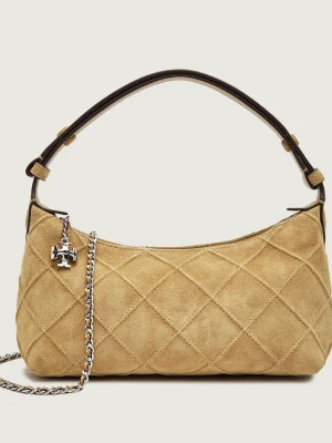 TORY BURCH Hobo Fleming | zamsz beżowy