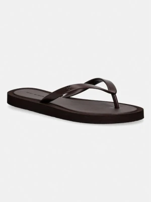 Tory Burch japonki damskie Kira Padded Flip Flop brązowy