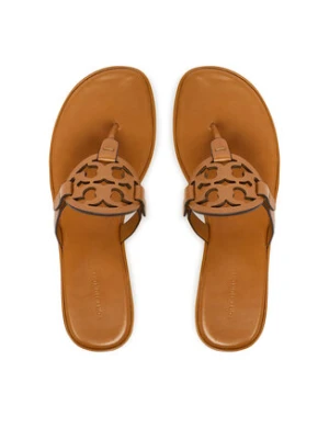 Tory Burch Japonki Miller Wedge 175318 Brązowy