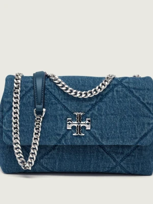 TORY BURCH Jeansowa torebka na ramię Kira Diamond