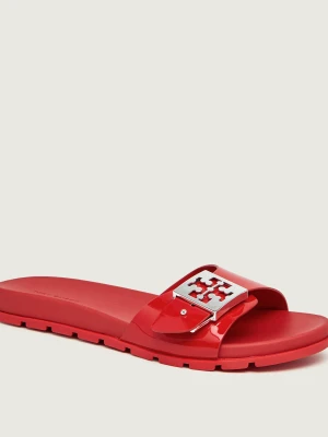 TORY BURCH Klapki MELLOW | z dodatkiem skóry czerwony
