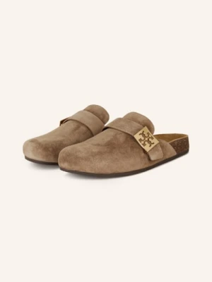 Tory Burch Klapki Typu Mules Mellow braun