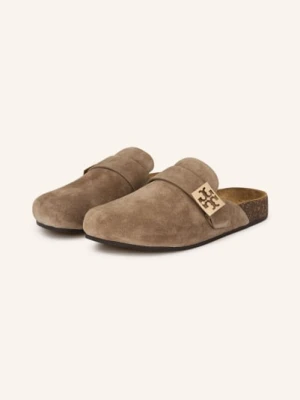 Tory Burch Klapki Typu Mules Mellow braun
