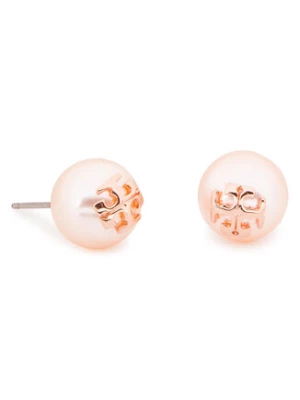 Tory Burch Kolczyki Crystal Pearl Stud Earring 11165514 Złoty