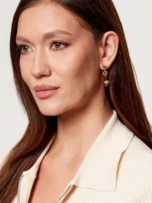 TORY BURCH Kolczyki Forget Me Not Hoop