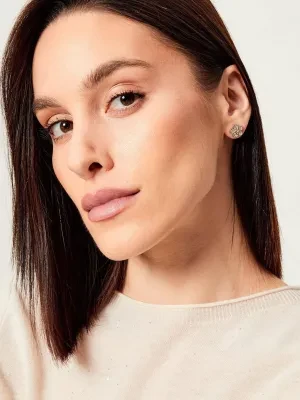 TORY BURCH Kolczyki Kira Pave Flower