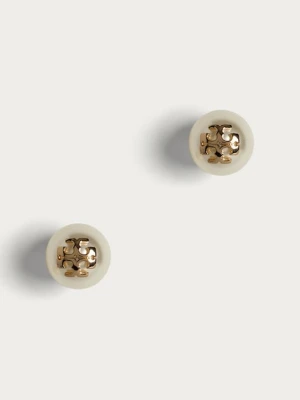 Tory Burch - Kolczyki KIRA PEARL STUD