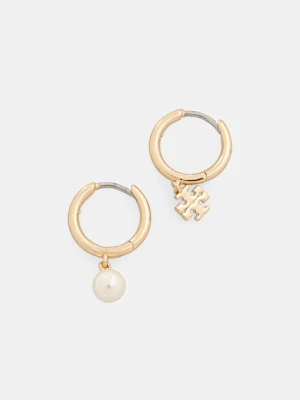 Tory Burch kolczyki pozłacane Kira Mismatched 176768-782