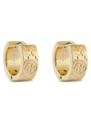 Tory Burch Kolczyki T Monogram Small Hoop Earring 159310 Złoty