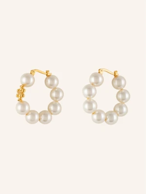 Tory Burch Kreolki Kira weiss