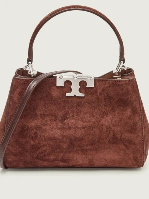 TORY BURCH Kuferek Eleanor | zamsz brązowy