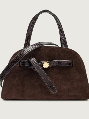 TORY BURCH Kuferek Romy brązowy