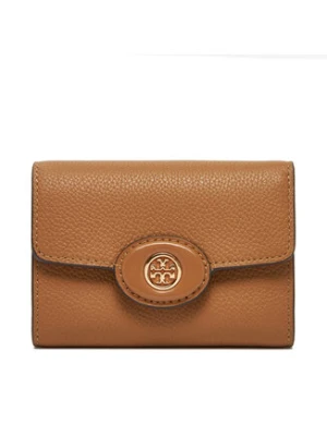Tory Burch Mały Portfel Damski 165002 Brązowy