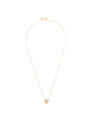 Tory Burch Naszyjnik Crystal Logo Delicate Necklace 53420 Złoty