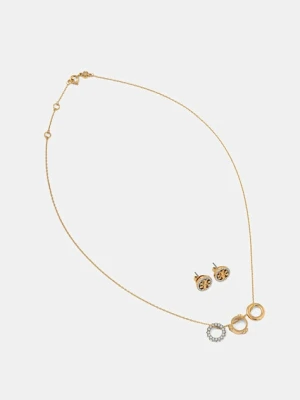 Tory Burch naszyjnik i kolczyki Miller Pave 2-pack 177663-783