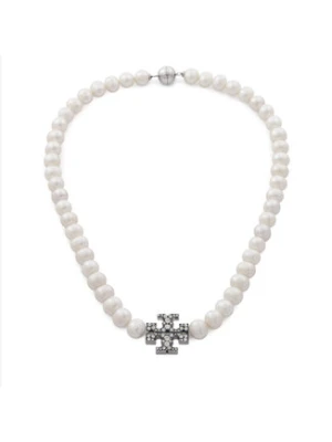 Tory Burch Naszyjnik Kira Pearl 164617 Biały