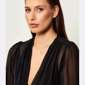 TORY BURCH Naszyjnik Layered Flower
