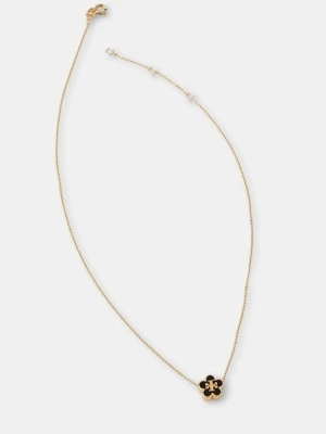 Tory Burch naszyjnik pozłacany Kira Enamel Flower 147287-720