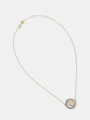 Tory Burch naszyjnik pozłacany Miller Pave 157225-400