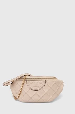 Tory Burch nerka skórzana Fleming Soft kolor beżowy 160132.122