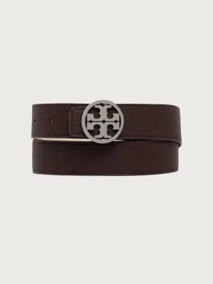 Tory Burch pasek damski skórzany Miller brązowy