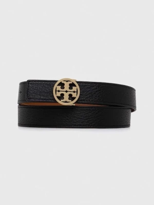 Tory Burch pasek skórzany dwustronny 1" Miller Reversible damski kolor czarny 138935.001