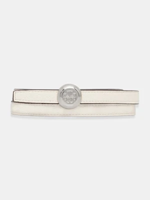 Tory Burch pasek skórzany Romy Reversible damski kolor biały 175052-100