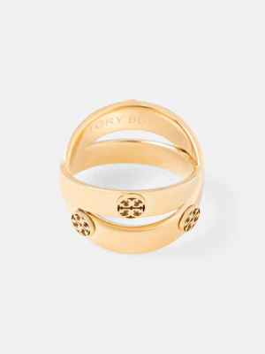 Tory Burch pierścionek damski ze stali nierdzewnej Icon złoty