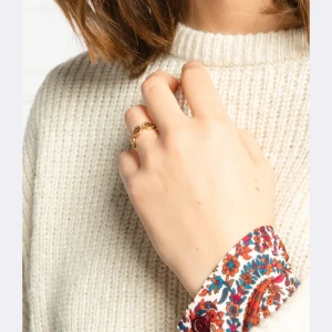 TORY BURCH Pierścionek MILLER PAVE