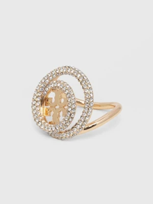 Tory Burch pierścionek Miller Pave Double