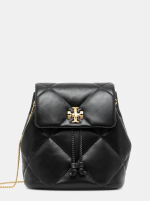 Tory Burch plecak skórzany Kira Diamond damski kolor czarny mały gładki 170485-001